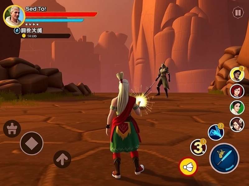 Champion S Journey combat screenshot showing Indian deity characters